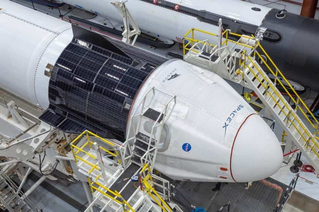 Capsule Crew Dragon de SpaceX.